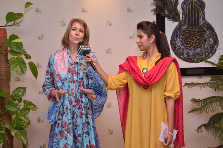 Warda Mehmood from UMT Webtv interviewed Kristiane Backer